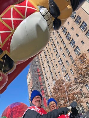 Jeff and Kim Gould Macy's Thanksgiving Parade